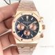 Swiss 7750 Replica Audemars Piguet Royal Oak Rose Gold Chronograph Dial Watches (3)_th.jpg